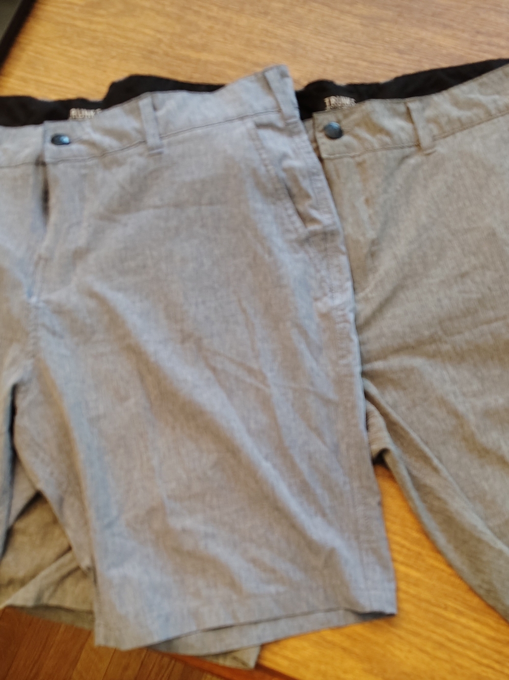 Men's Gray And Light Blue Casual Shorts - Classic Lightweight Summer Pants